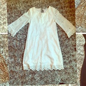 White lace dress